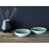 thumbnail of CreaTable Yuki Grün-blau Schüssel 2-tlg Steinzeug