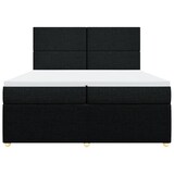 thumbnail of vidaXL Boxspringbett mit Matratze Schwarz 200x200 cm Stoff