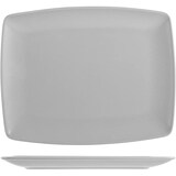 thumbnail of H&H Set 6 Piatti Rettangolari in Stoneware Boston Grigio 25x15cm