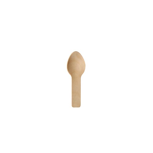 PAPSTAR 100 Fingerfood - Löffel, Holz "pure" 7,6 cm