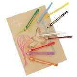 thumbnail of PELIKAN 700856 Farbstiftetui griffix® - dick, 8+1 Stück, sortiert, dreikant