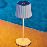 thumbnail of Lumisky Luminária de mesa sem fio ABBY H30CM Aço Branco