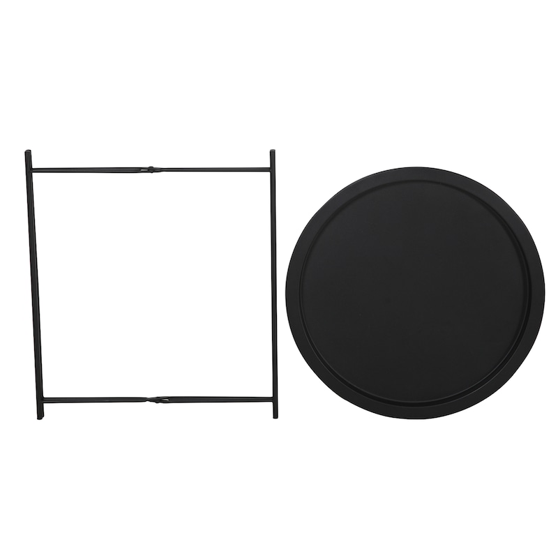 design salontafel rond Ã˜ 69 cm met eiken look tafel met opbergruimte Lounge woonkamer tafel