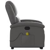 thumbnail of vidaXL Massagesessel mit Aufstehhilfe Grau Echtleder