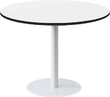 thumbnail of RestooTab - Tisch Rome XL weiß Ø120cm Dekor weiß schwarzen Kanten