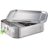 thumbnail of APS 66901 Hochwertige Edelstahl Lunchbox / Brotdose 1.100 ml inkl. Trennwand / auslaufsichere Frischhaltedose