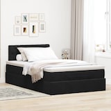 thumbnail of vidaXL Ottoman-Bett mit Matratze & LEDs Schwarz 120x200 cm Samt