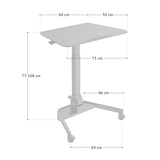 thumbnail of SVITA JEJU Laptoptisch Laptopständer Mobiles Stehpult Höhenverstellbar Klappbar Weiß