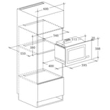 thumbnail of Micro-ondes encastrable gril RMG28/1IN