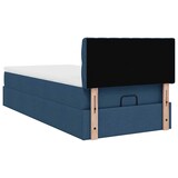 thumbnail of vidaXL Ottoman-Bett mit Matratze & LEDs Blau 90x200 cm Stoff