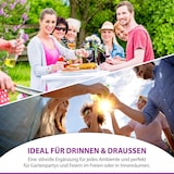 thumbnail of Bierbankauflagen-Set, Auflage Tischdecke 3-teilig Rot/Weiß