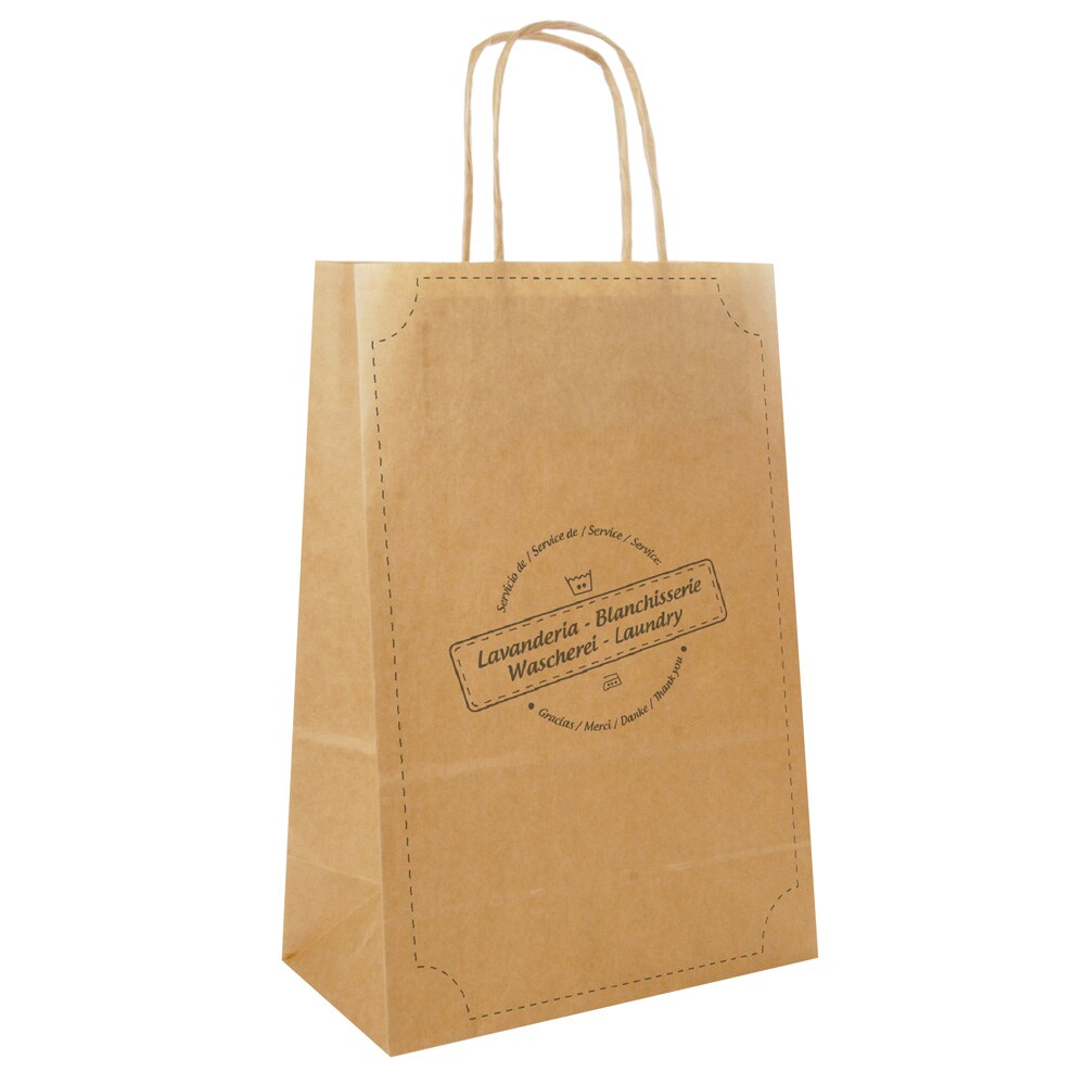 Garcia de Pou 250 Unità - Sacchetti Sos Per Lavanderia 90 G/M2 32+16X43 Cm Naturale Kraft