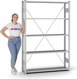 thumbnail of PROREGAL Profi-Lagerregal Stecksystem | Grundregal/Grundfeld | HxBxT 200x130x30cm | Fachlast 90kg | Verzinkt