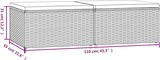 thumbnail of vidaXL Gartenhocker 2 Stk., Sitzhocker mit Kissen Stahlrahmen, Modular Hocker für Garten Terrasse, Fußhocker Gartenmöbel, Braun Poly Rattan