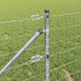 thumbnail of vidaXL Zaun mit Pfosten Silber 0,8 x 25 m Stahl