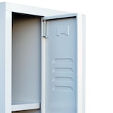 thumbnail of 3er Spind, Spindschrank, Kleiderspind 3 Abteile, 1800 x 900 x 500 mm, lichtgrau X-510130