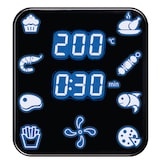 thumbnail of MPM MFR06 Freidora de aire caliente sin aceite, 4,5 litros, 8 programas cocción, panel digital, termostato 80 - 200ºC, temporizador 30 min, 1500W