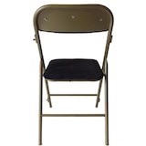 thumbnail of Chaise pliante gamme 'Prestige' Noir et Or - 48,8 x 46,4 x 83,8cm - Furnitrade