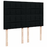 thumbnail of vidaXL Boxspringbett mit Matratze Schwarz 160x200 cm Stoff