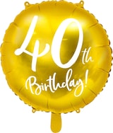 thumbnail of 40. Geburtstag Folienballon gold