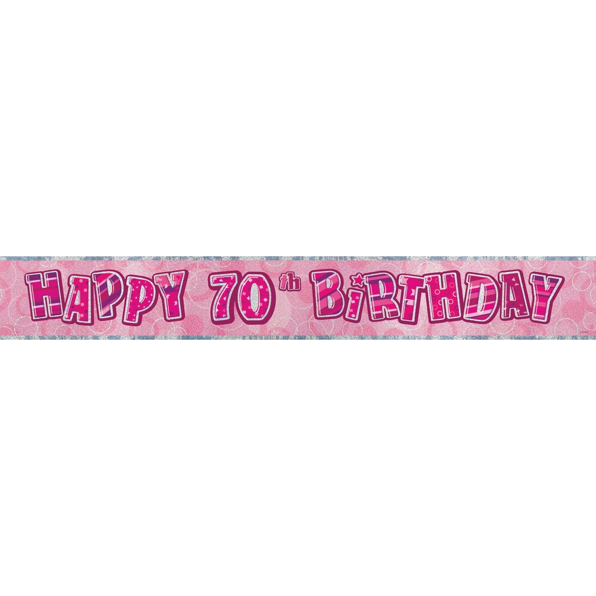 70. Geburtstag | Banner pink