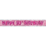 thumbnail of 70. Geburtstag | Banner pink