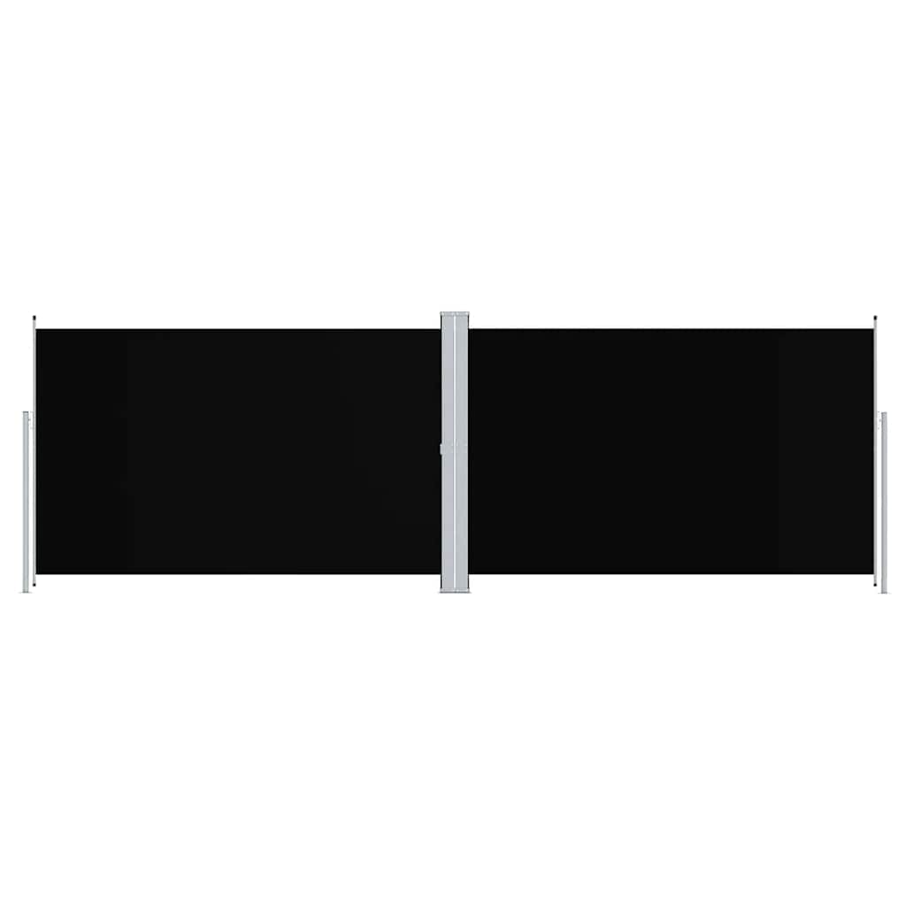 Auvent latéral rétractable Noir 200x600 cm Modèle Atlas Ligne