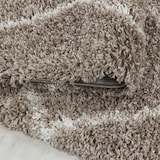 thumbnail of Carpetsale24 Hochflor Teppich Beige 240x340 cm Rauten Design Flauschig- Langflor Wohnzimmerteppich Skandinavischer Stil Shaggy großer Teppich