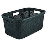 thumbnail of Curver Wäschkorb Rattan 59 x 39 x 27 cm - 45 l Synthetik Grau