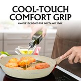thumbnail of Batterie de cuisine 14 pièces avec revêtement en granit et manche en bois Beige  HGWDBEJ14-BEI usage non-intensif Herzberg