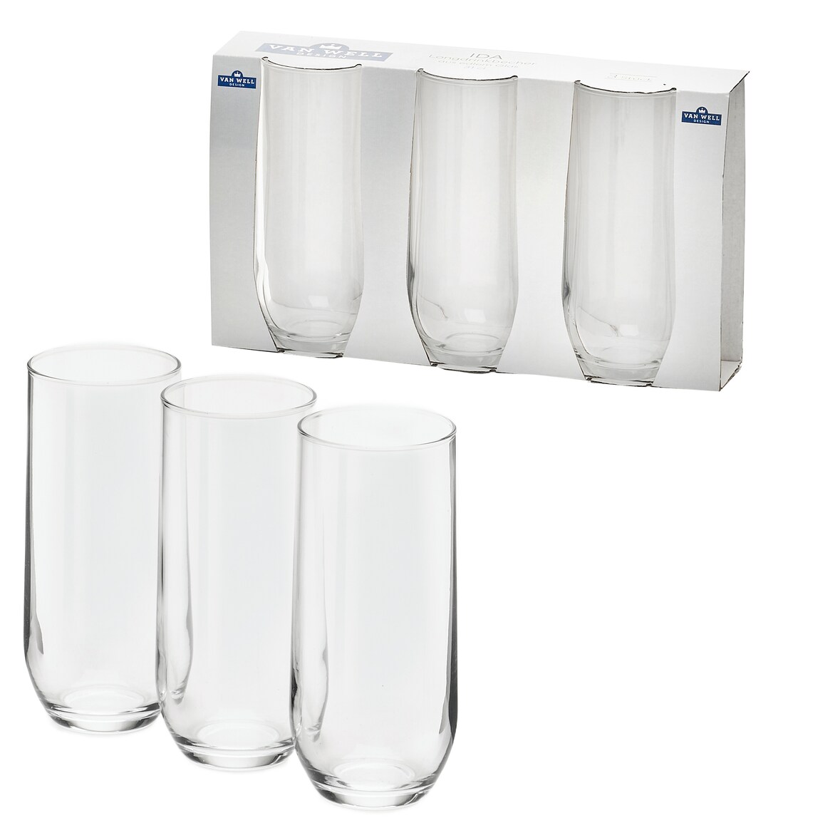 Van Well IDA Longdrinkbecher 31,0 cl 3er Rähmchen