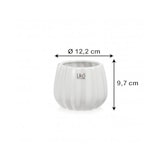thumbnail of Caspo' Vaso in Ceramica Bianco CM.12,2x9,7h – Eleganza, Arredo Moderno, per Piante