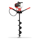 thumbnail of EBERTH grondboor met 3 PK benzinemotor, krachtige grondboor met 52 cc motor, 1,2 L tank, traploze toerentalregeling, incl. 3 boren
