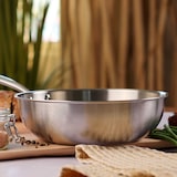 thumbnail of Menastyl - Wok triply 28cm en acier inoxydable - made in france
