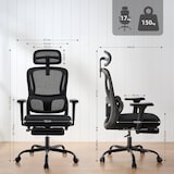 thumbnail of Cadeira de Escritório Mankato preto