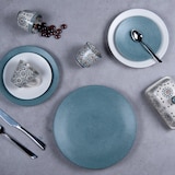 thumbnail of Assiette plate Vésuvio bleu 27 cm x6 -  Rond Grès Table Passion