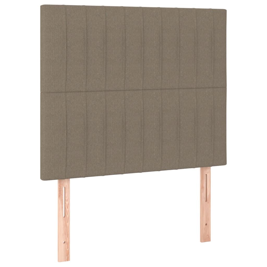 thumbnail of vidaXL Boxspringbett mit Matratze & LED Taupe 90x190 cm Stoff