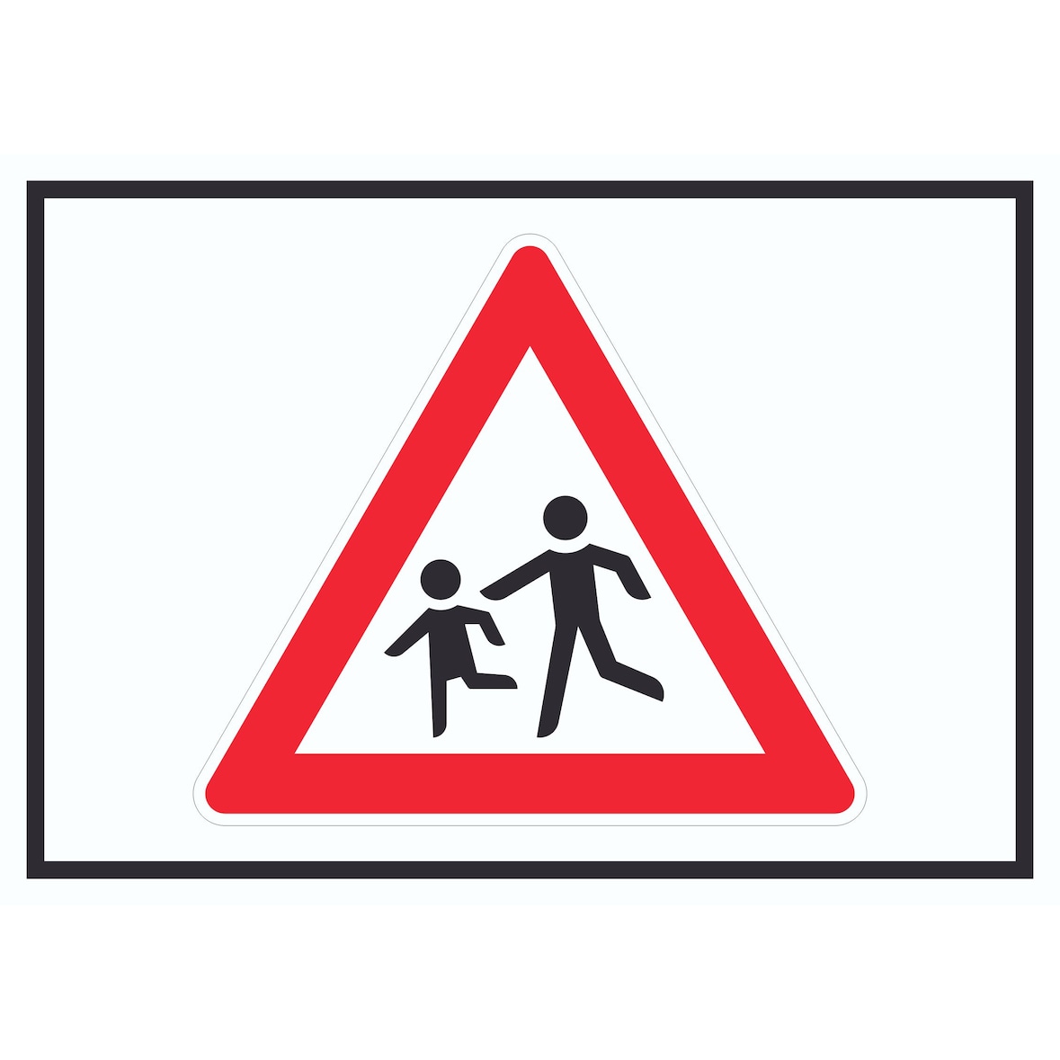 Achtung Kinder Schild Symbol A4 (210x297mm)