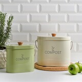 thumbnail of Cubo de compostaje verde ovalado 7L - 700 cl Metal ovalado Guillouard 25x15 cm