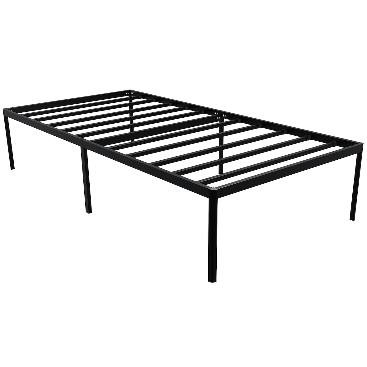 Metallbett RUKIM - Metall Schwarz 100x200x41 cm | Bett 100x200 Bettrahmen Metall Doppelbett