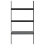 thumbnail of vidaXL Ladderrek met 3 schappen 64x34x116 cm zwart