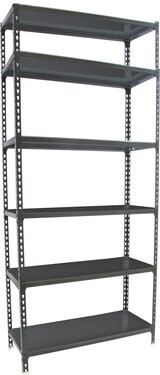 thumbnail of SimonRack Estantería Metálica, 2500x1100x500 mm, 6 Alturas, Bandeja Metal, 200 kg de Punto Flexión, Antracita - Simonclick