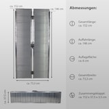 thumbnail of TRUTZHOLM Rollstuhlrampe klappbar 152 cm Traglast 272 kg Alu geriffelt Auffahrrampe Kofferrampe