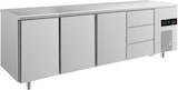 thumbnail of Gastro Kühltisch 3 Türen 3 Schubladen Umluftkühlung 2330x700x850mm -2/+8°C