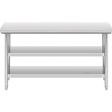 thumbnail of Royal Catering Mesa de acero inoxidable - ECO - 150 x 60 cm - 500 kg - estante intermedio -