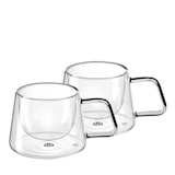 thumbnail of GRÄWE Doppelwandige-Thermogläser mit Griff, 200ml, 2er Set, gerades Design