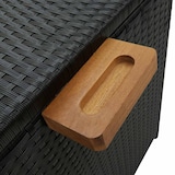 thumbnail of vidaXL Garten-Auflagenbox Schwarz 120x65x61 cm Poly Rattan