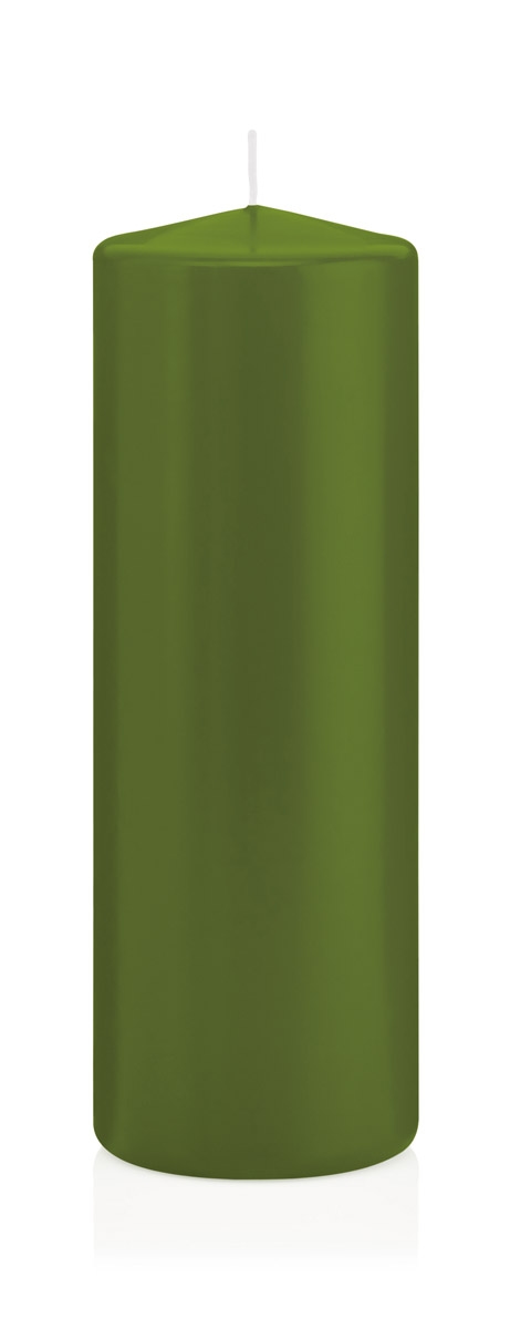 Wiedemann Kerzen Stumpenkerzen Olive 200 x Ø 68 mm, 12 Stück