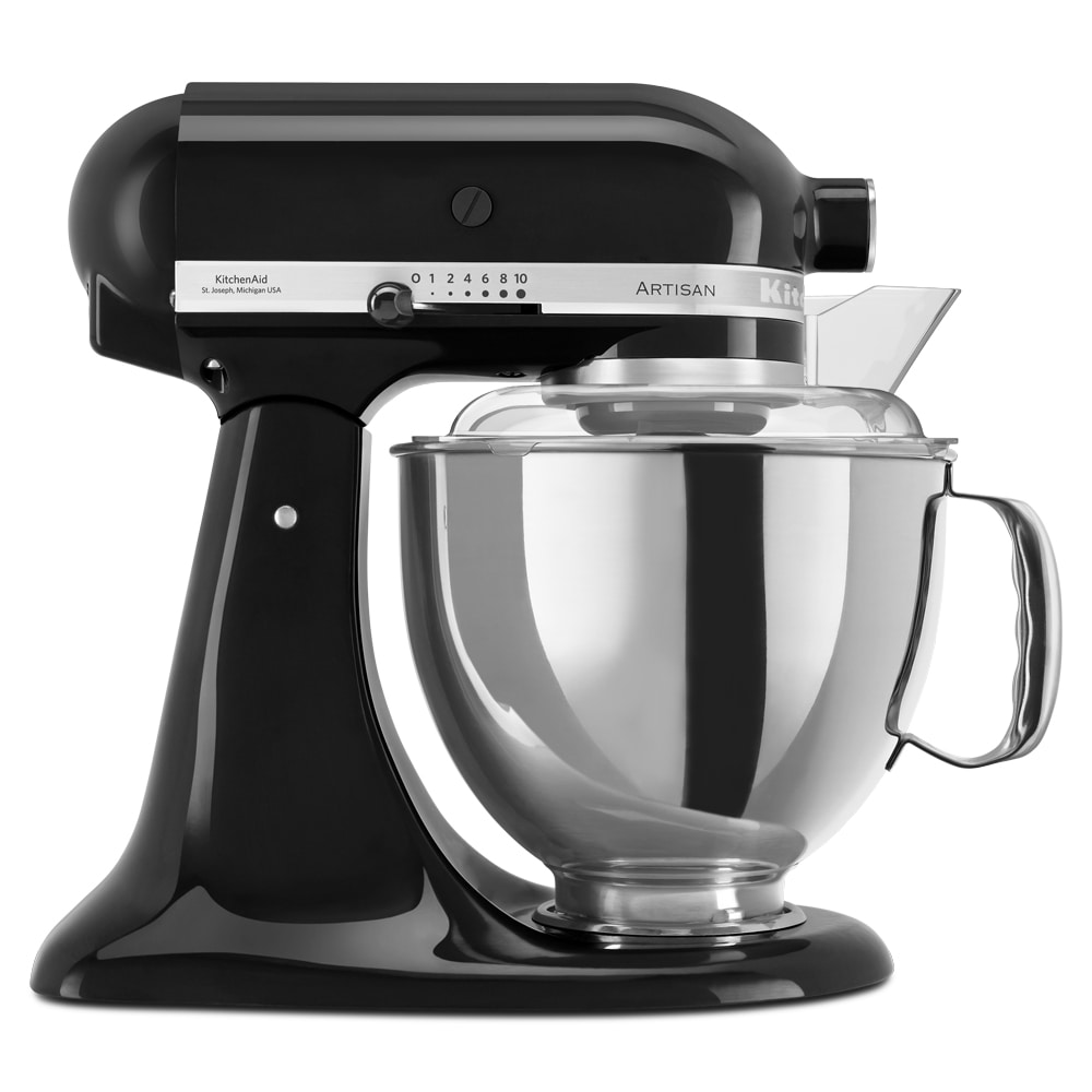 Robot pâtissier multifonction à tête inclinable 4,8 l artisan noir -  4800 cl Autre Inox Kitchenaid 36x24 cm
