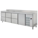 thumbnail of Koelkast tafel gn 1/1 1 deur 6 laden - 2245x700x850 mm - 350 W 230/1V - 72299509 Eurast